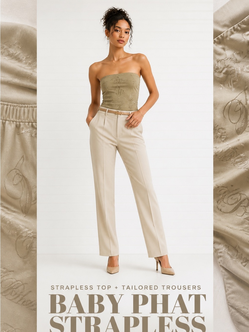 Baby Phat Original Strapless logo Tops